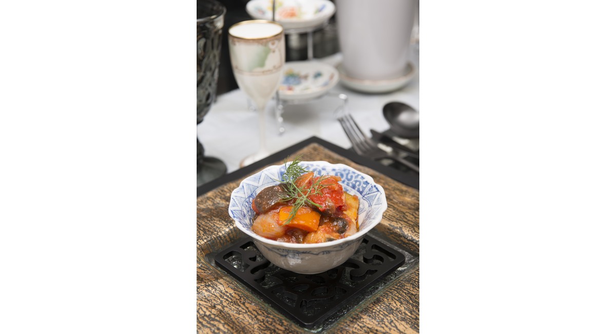 ガラス食器, テーブルコーディネート, ラタトゥイユ, オリエンタル