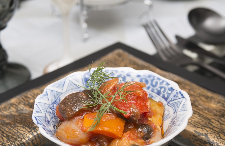 テーブル, オリエンタル, テーブルコーディネート, ラタトゥイユ