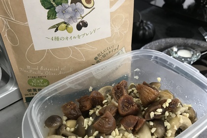 きのこのマリネ、テーブルコーディネート、ハロウィンテーブル