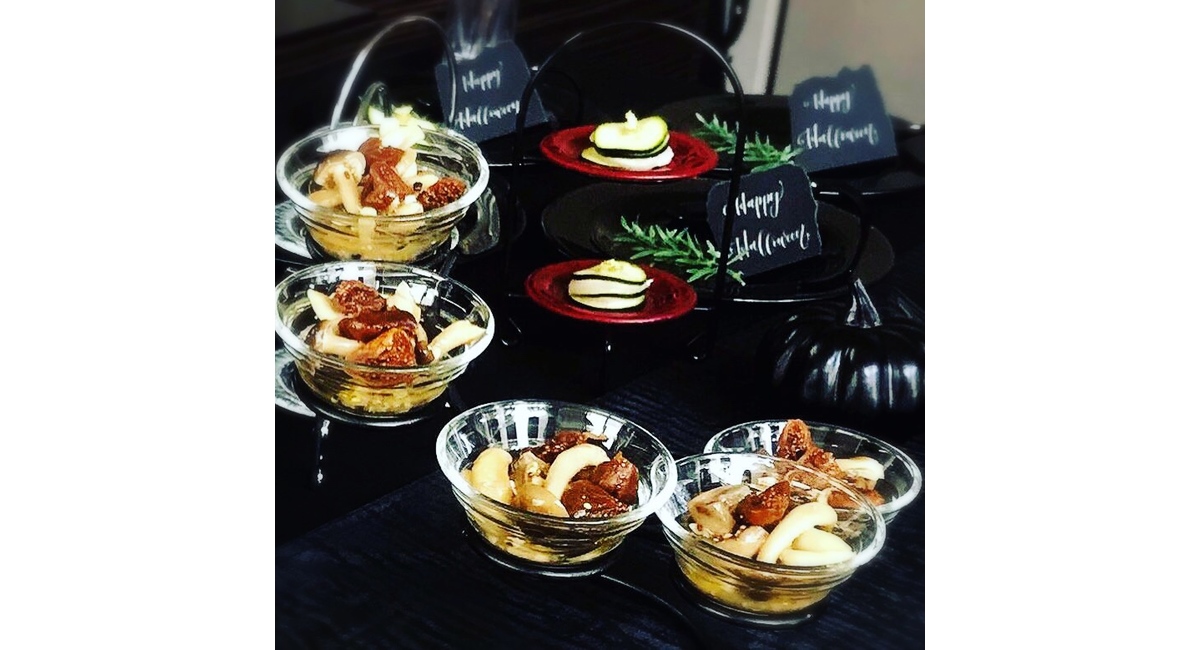 ハロウィン, テーブルコーディネート, ビュッフェ