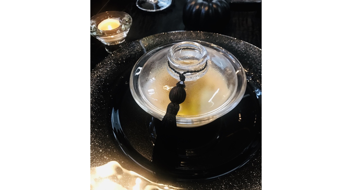 ハロウィン, テーブルコーディネート, レンコンポタージュ