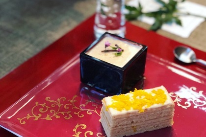 テーブル, 和モダン, テーブルコーディネート, スイーツ