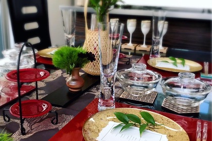 テーブル, 和モダン, テーブルコーディネート