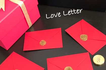 バレンタイン, バレンタインテーブルコーディネート, テーブルコーディネート, ラブレター