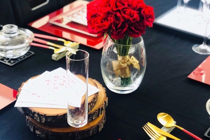 バレンタイン, バレンタインテーブルコーディネート, テーブルコーディネート