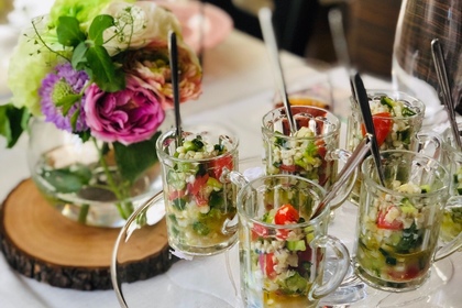 タブレ, 蕎麦の実, 春のテーブルコーディネート