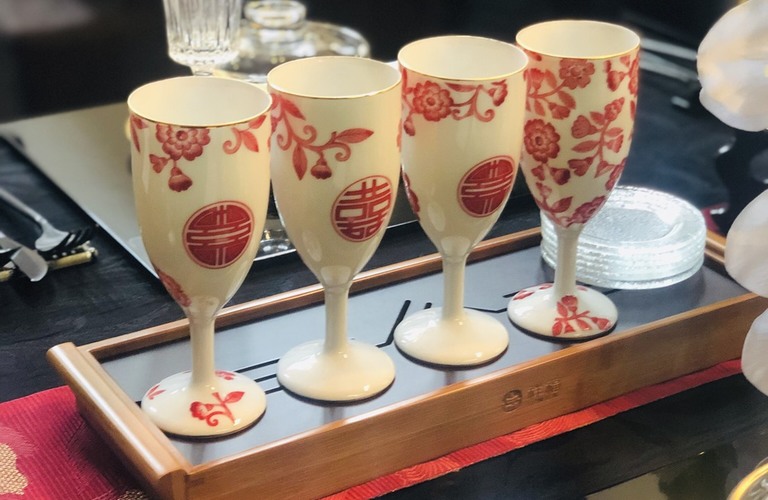 シノワズリテーブルコーディネート, ポーセラーツ作品, テーブルコーディネート