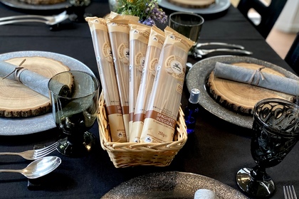 イタリアン,　テーブルコーディネート, 有機全粒粉パスタ, アルチェネロ