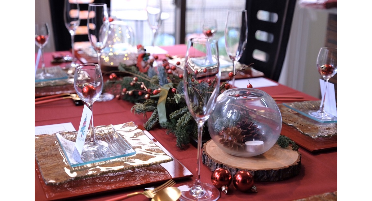 クリスマス, クリスマステーブルコーディネート, テーブルコーディネート, 料理教室, 料理教室練馬