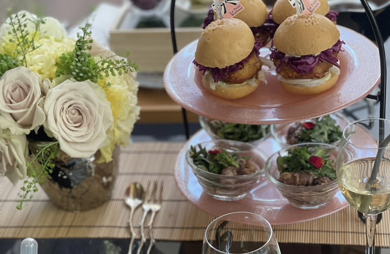 春テーブル, 春テーブルコーディネート, おもてなし料理, フィンガーフード, 日本酒ペアリング